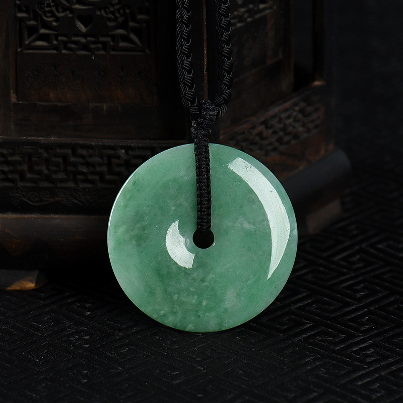 翡翠平安扣吊坠-红掌柜