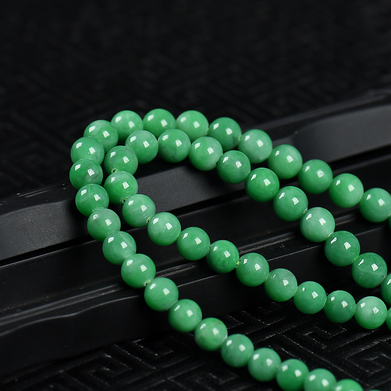 糯种翠绿翡翠塔链-红掌柜-红掌柜