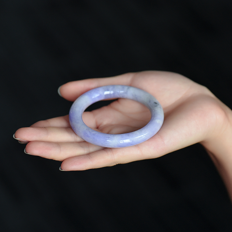 天然翡翠圆镯-红掌柜