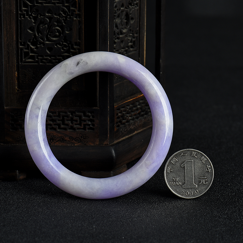 缅甸翡翠圆镯-红掌柜