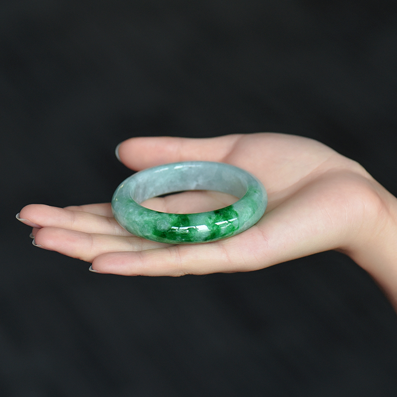 天然翡翠手镯-红掌柜
