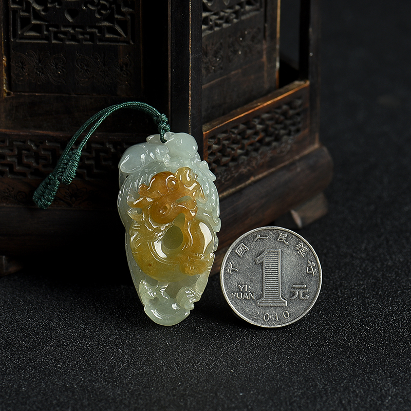 翡翠生意兴隆吊坠-红掌柜