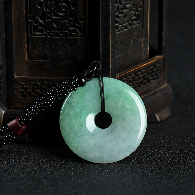 翡翠平安扣吊坠-红掌柜