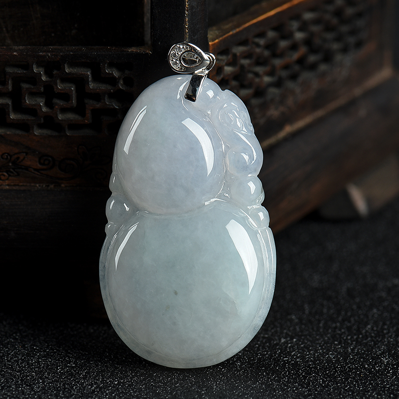 天然翡翠葫芦吊坠-红掌柜