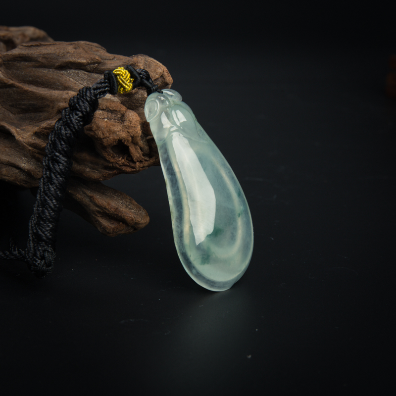 天然翡翠福瓜吊坠-红掌柜