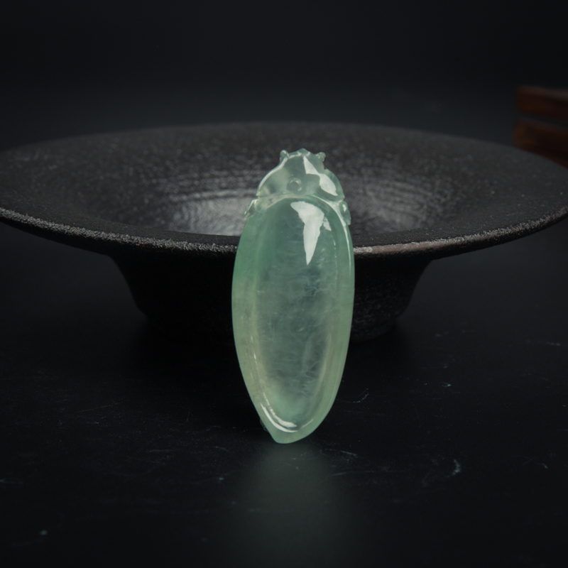 天然翡翠福寿吊坠-红掌柜