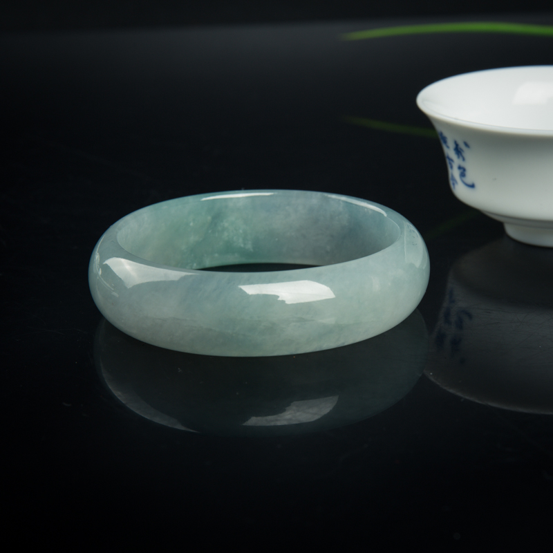 51.5mm糯冰种翡翠贵妃镯-红掌柜