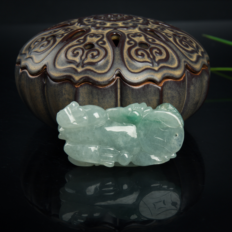 飘翠翡翠貔貅吊坠-红掌柜