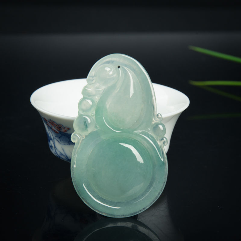 缅甸翡翠福禄吊坠-红掌柜