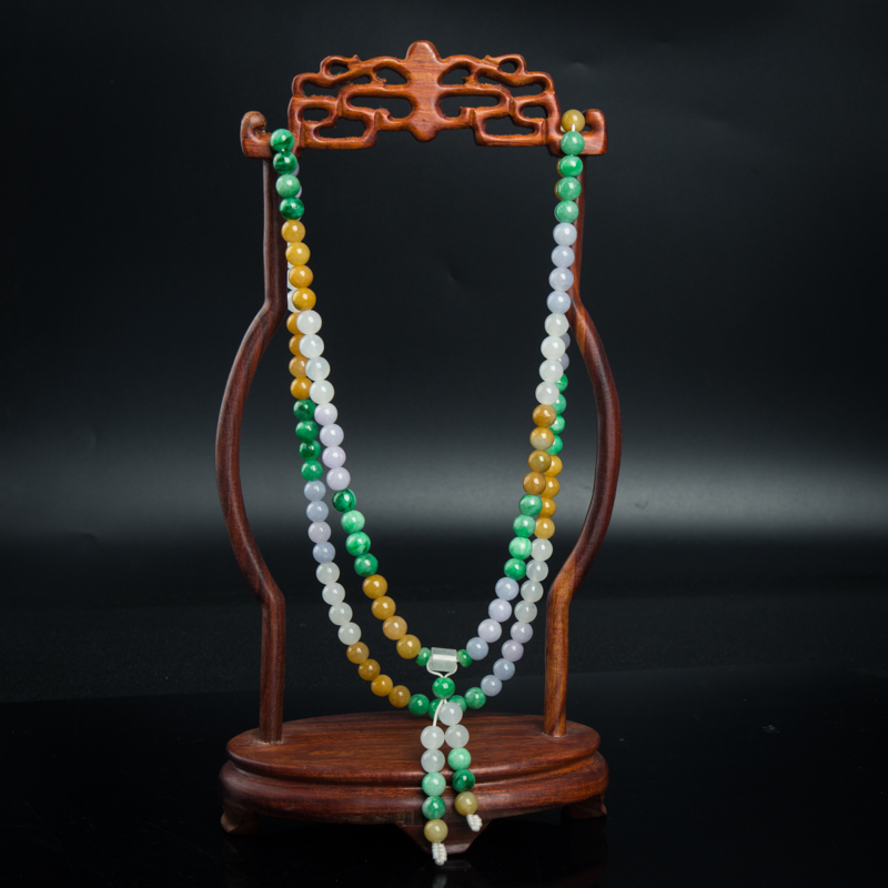 翡翠佛珠-红掌柜