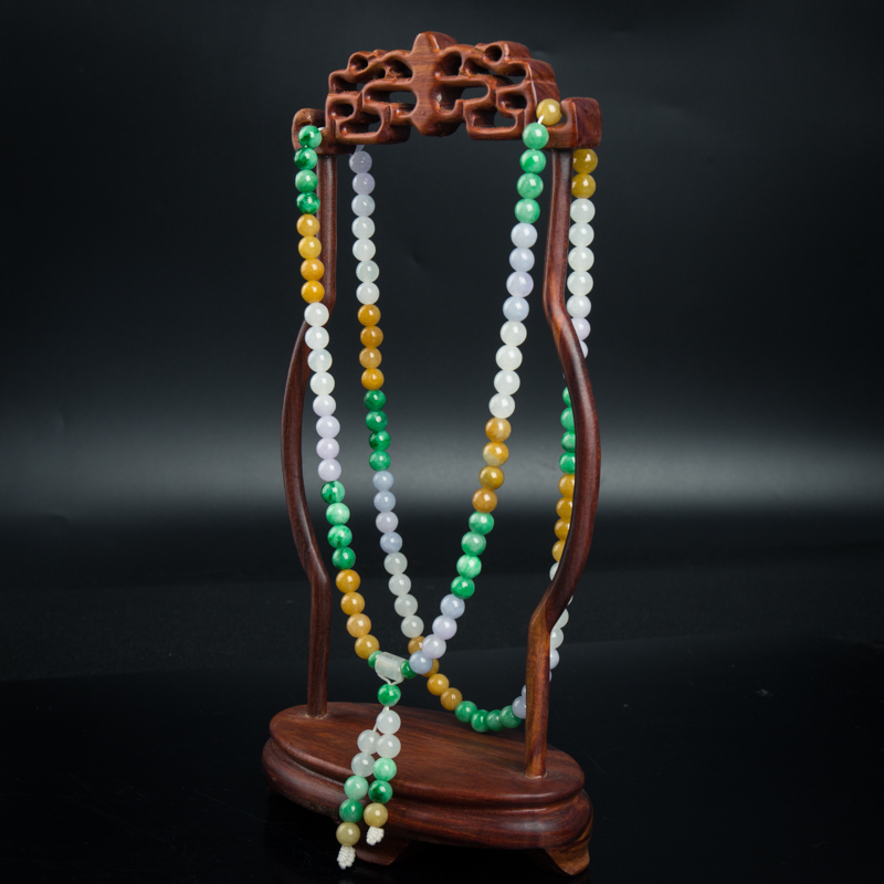 翡翠108佛珠-红掌柜