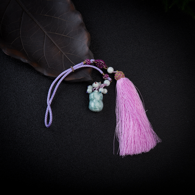 糯种飘花翡翠亥猪两用款-红掌柜