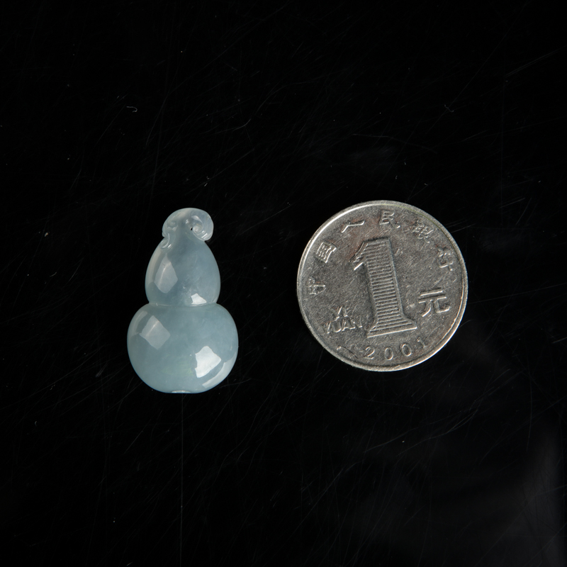 缅甸翡翠葫芦吊坠-红掌柜