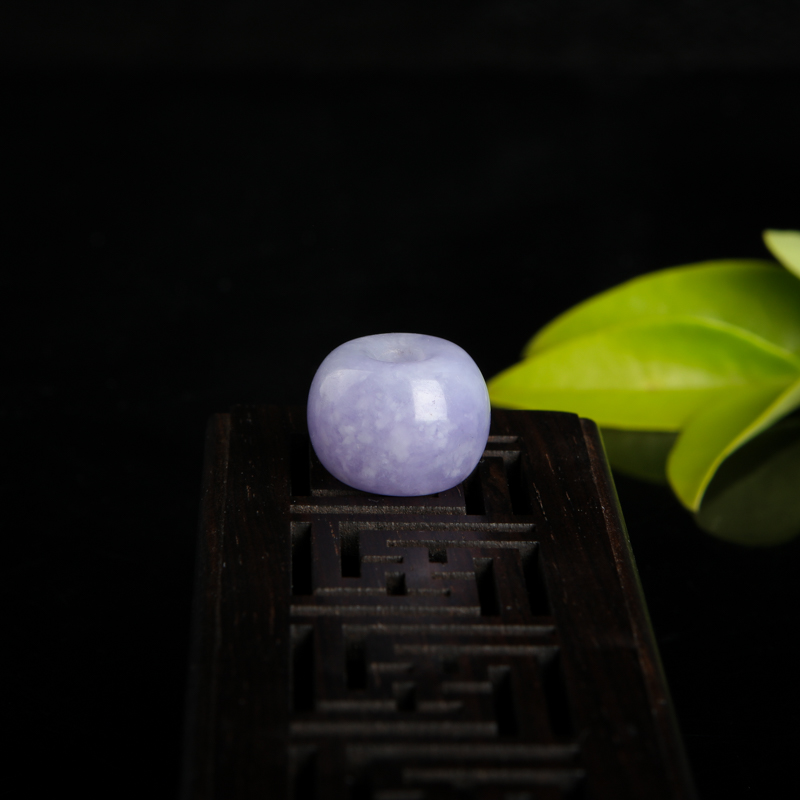 豆种紫罗兰翡翠路路通吊坠-红掌柜