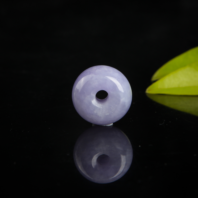 豆种紫罗兰翡翠吊坠-红掌柜