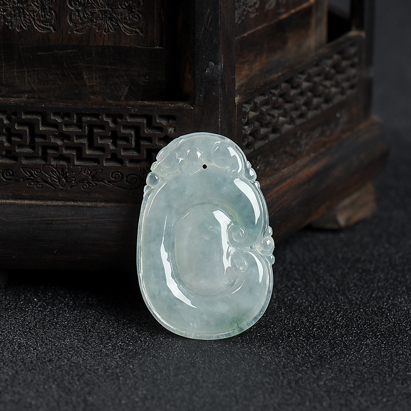 翡翠福寿如意吊坠-红掌柜