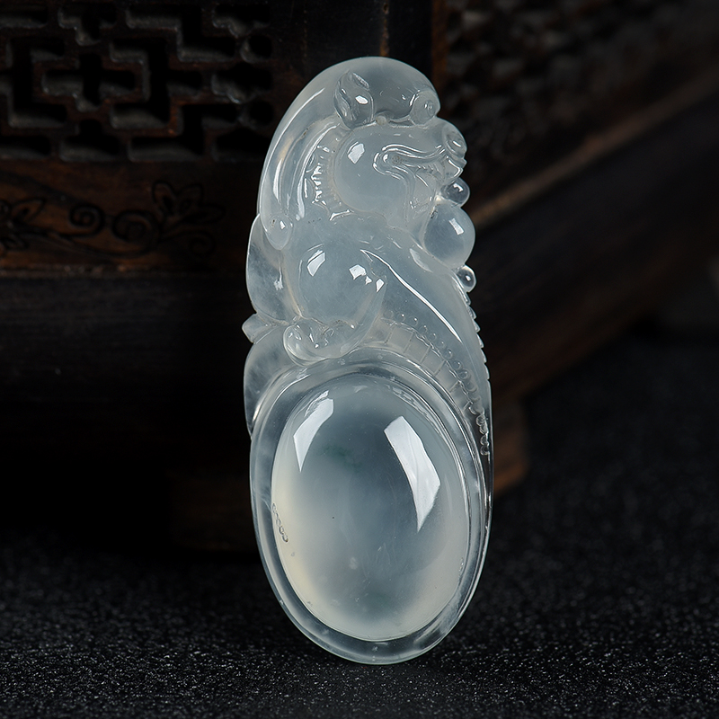 翡翠福寿如意吊坠-红掌柜