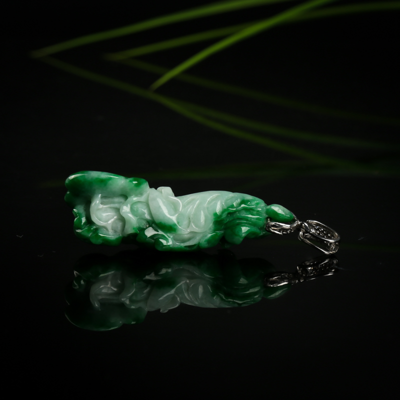 飘翠翡翠百财吊坠-红掌柜