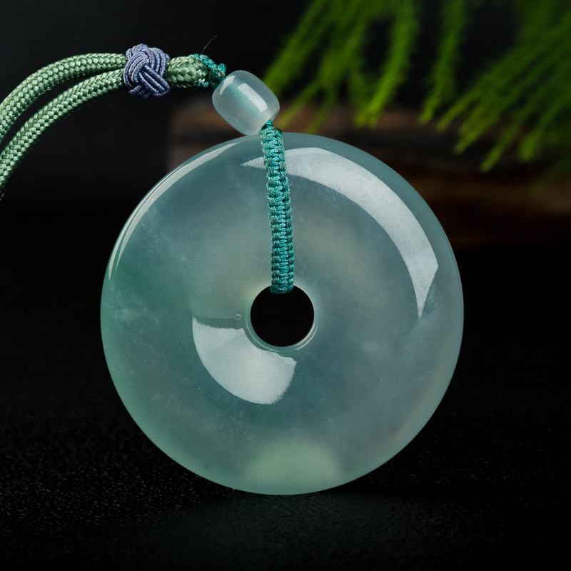 翡翠平安扣吊坠-红掌柜