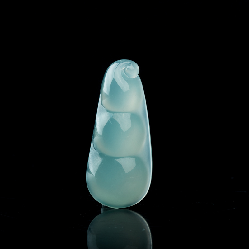 翡翠福豆吊坠-红掌柜