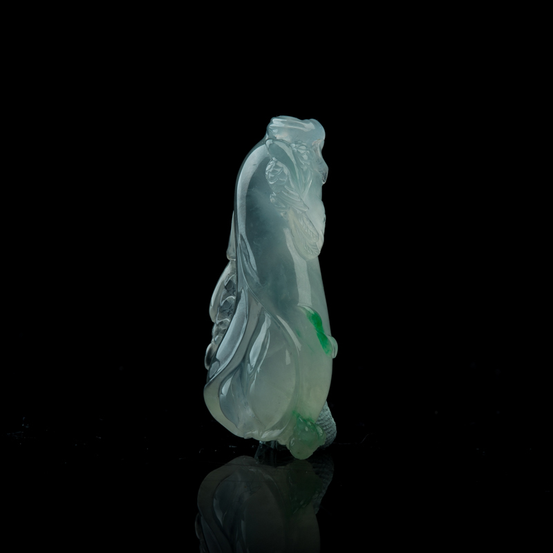 飘翠翡翠玉兰花吊坠-红掌柜