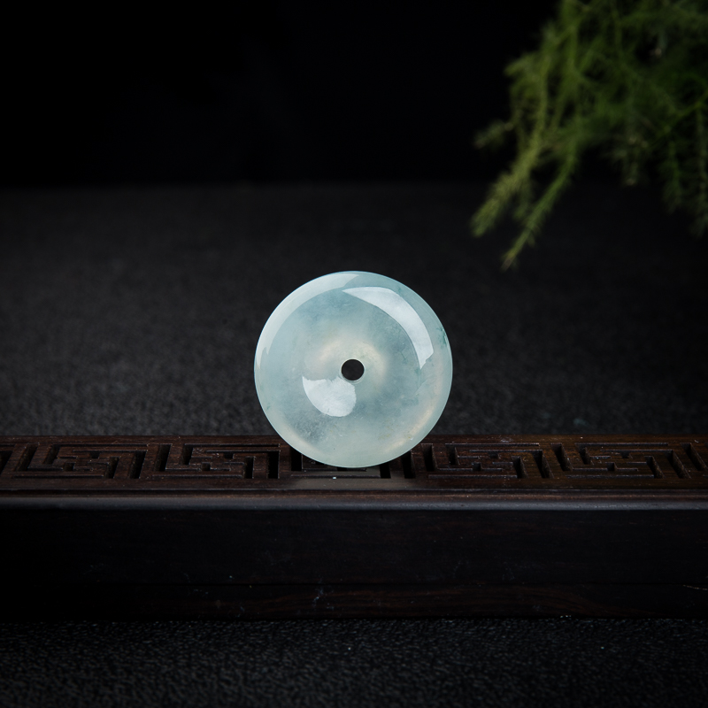 翡翠平安扣吊坠-红掌柜