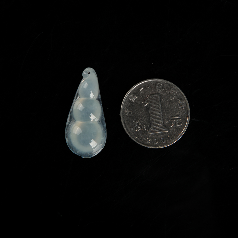 缅甸糯种翡翠吊坠-红掌柜