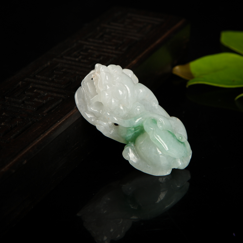 飘翠翡翠貔貅吊坠-红掌柜