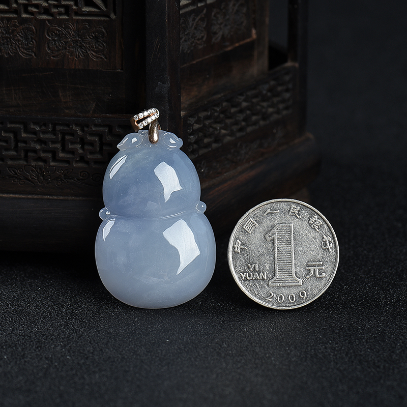 糯种翡翠福禄吊坠-红掌柜