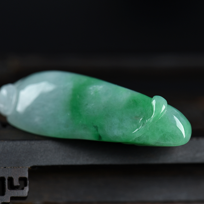 糯种飘翠翡翠福瓜-红掌柜