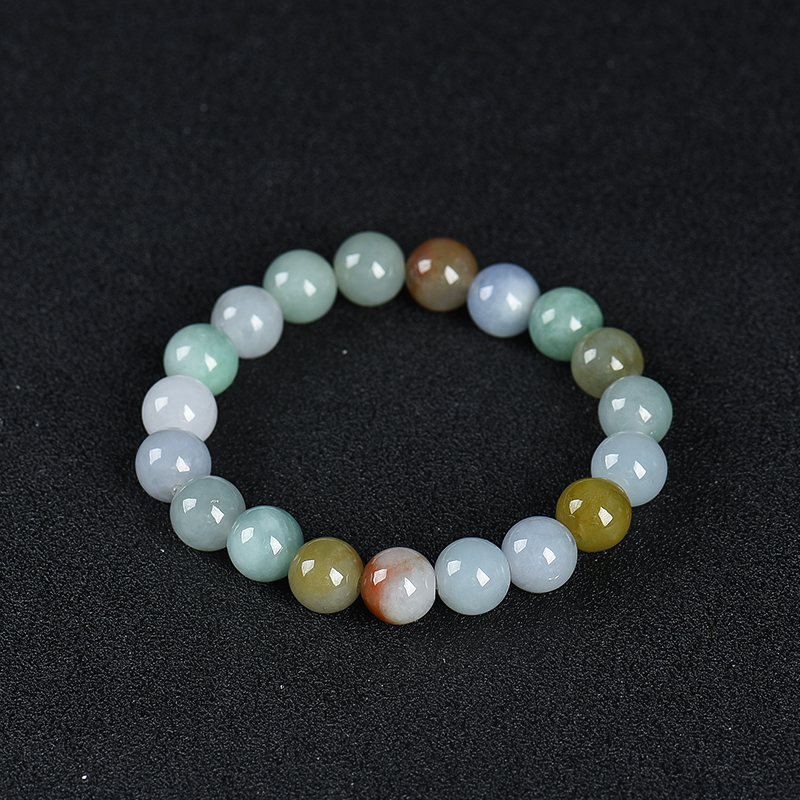 糯种翡翠手串-红掌柜