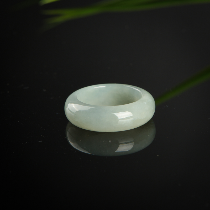 缅甸天然糯种翡翠戒指-红掌柜