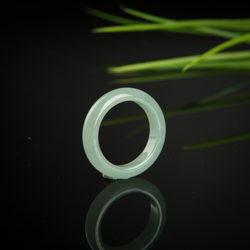 缅甸天然糯种翡翠戒指-红掌柜