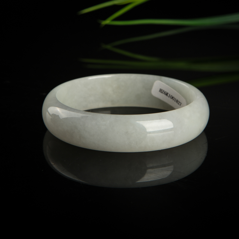 豆种翡翠贵妃镯-红掌柜