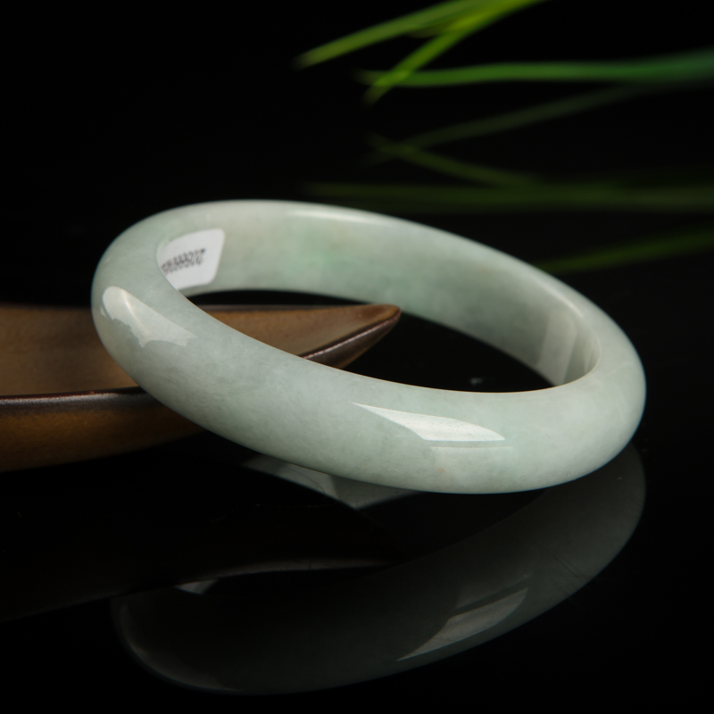 豆种翡翠手镯－红掌柜