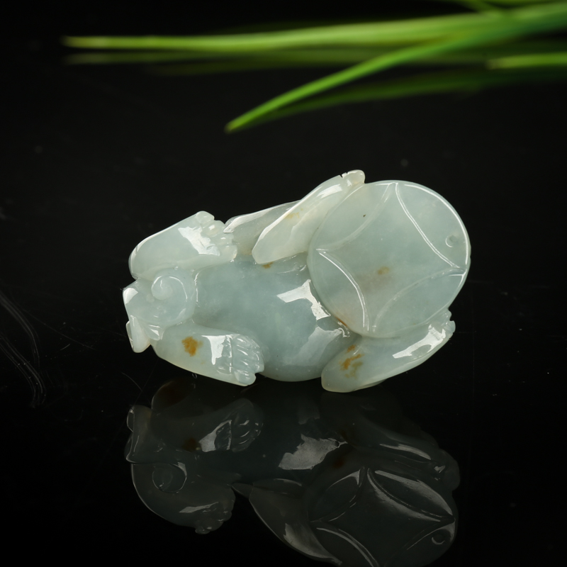 天然翡翠貔貅吊坠-红掌柜