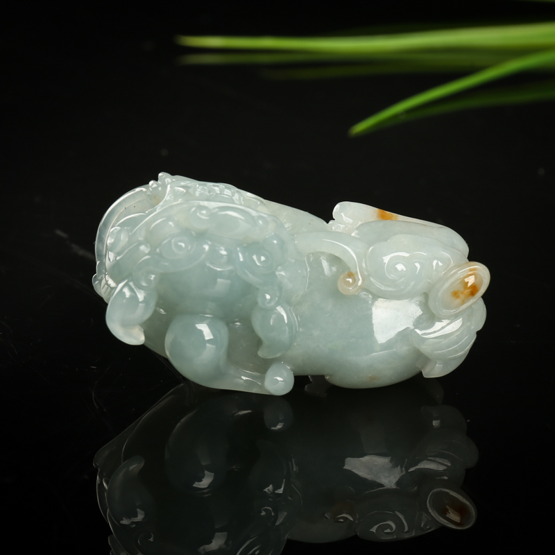 天然翡翠貔貅吊坠-红掌柜
