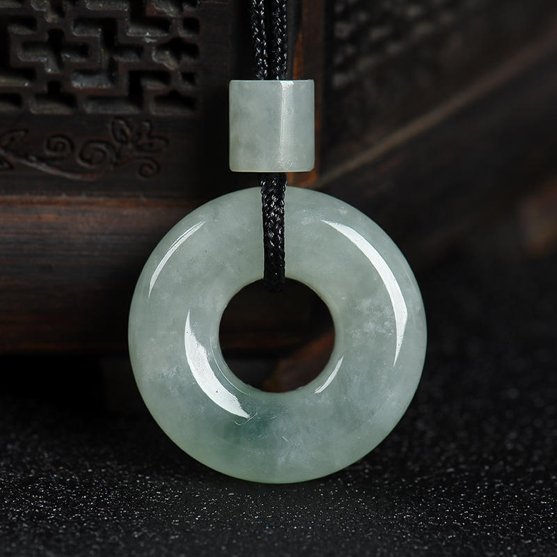 翡翠平安扣吊坠-红掌柜