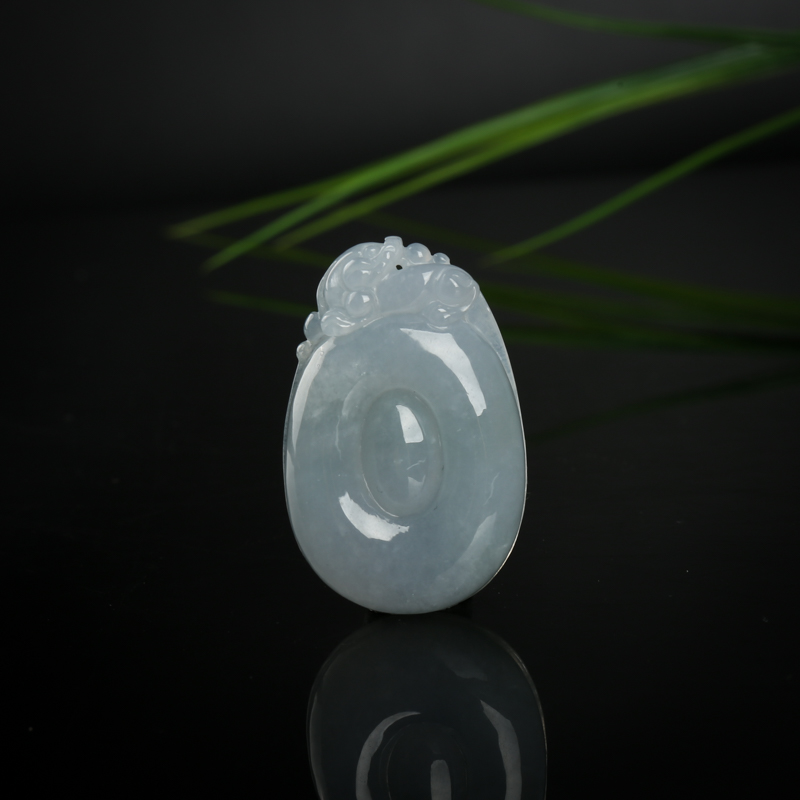 糯种翡翠福贝吊坠-红掌柜