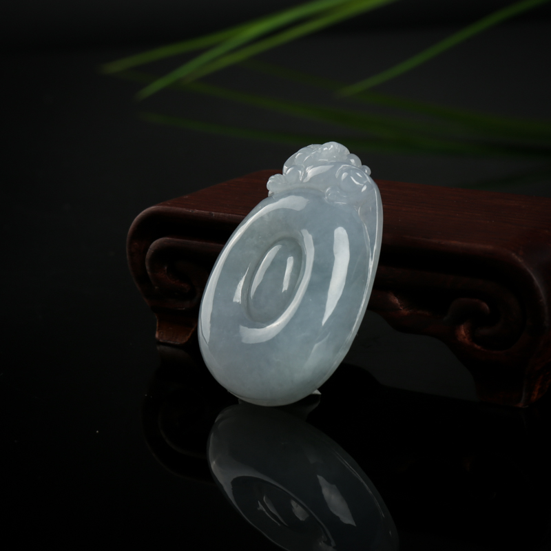 天然翡翠福贝吊坠-红掌柜