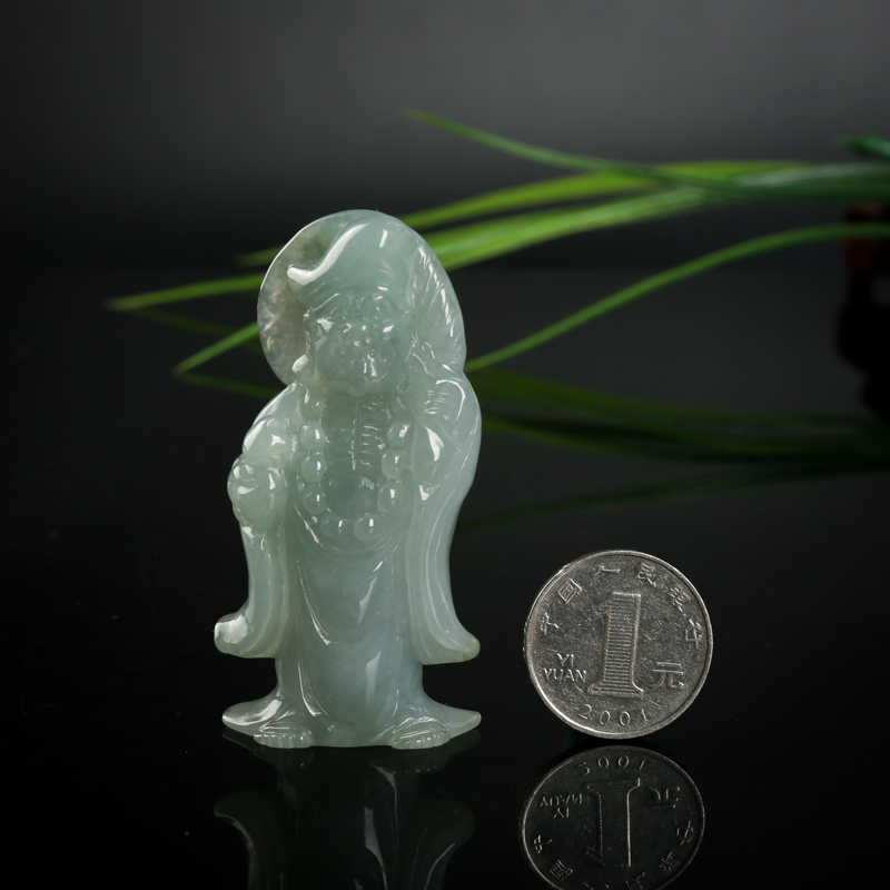 翡翠济公吊坠-红掌柜