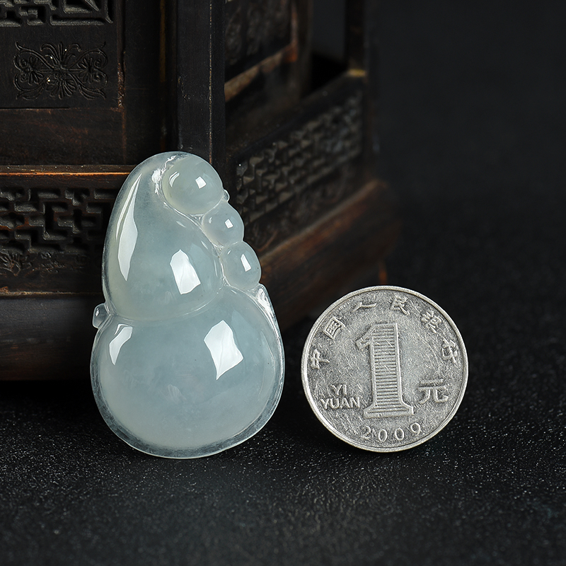 糯种翡翠福禄吊坠-红掌柜