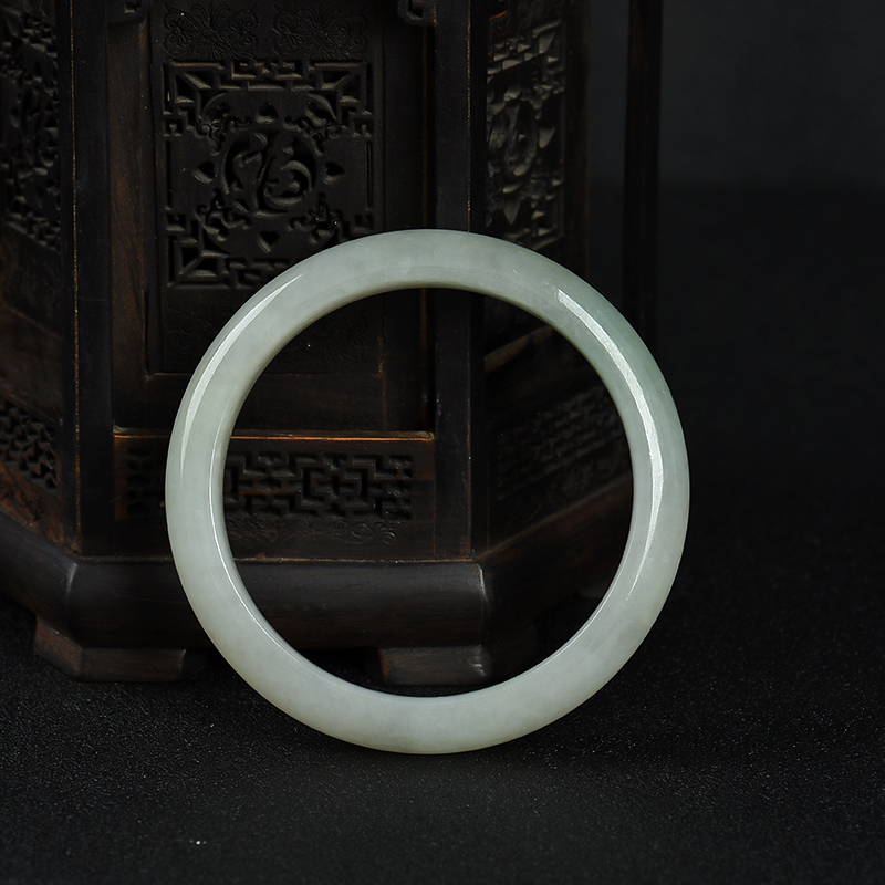 59.5mm豆种翡翠手镯-红掌柜