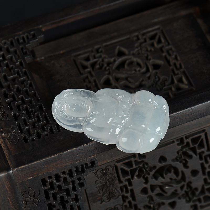 缅甸翡翠观音吊坠-红掌柜