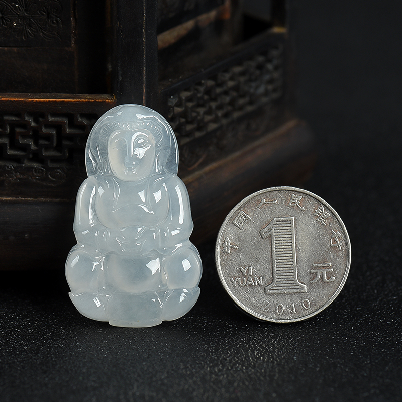 天然翡翠吊坠-红掌柜