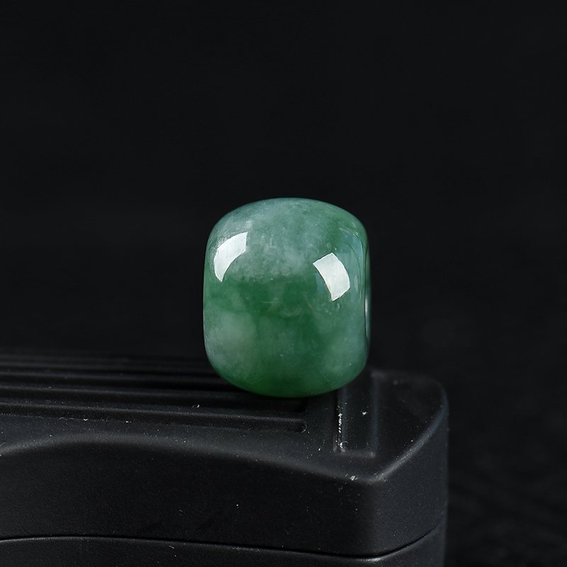 天然糯种蓝绿翡翠路路通吊坠-红掌柜