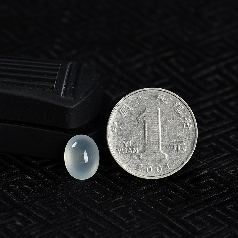 高冰种翡翠戒面-红掌柜