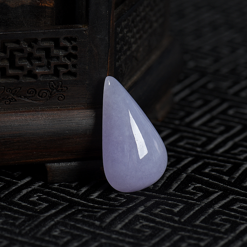 紫罗兰翡翠水滴吊坠-红掌柜