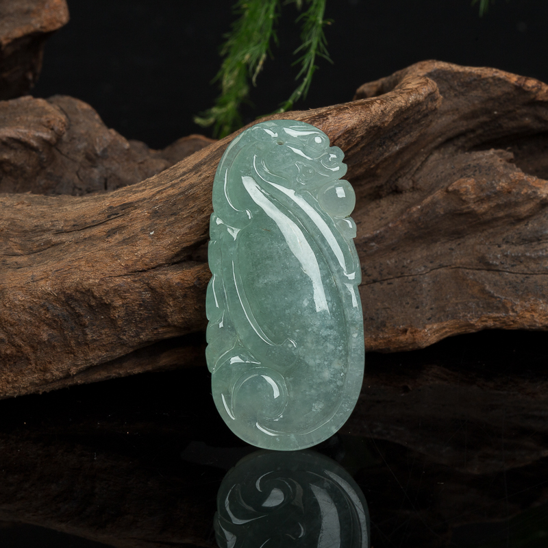 翡翠福寿吊坠-红掌柜