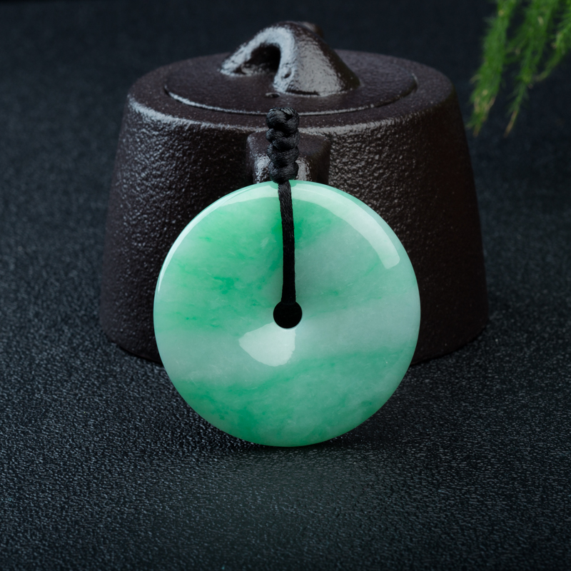 翡翠平安扣吊坠-红掌柜